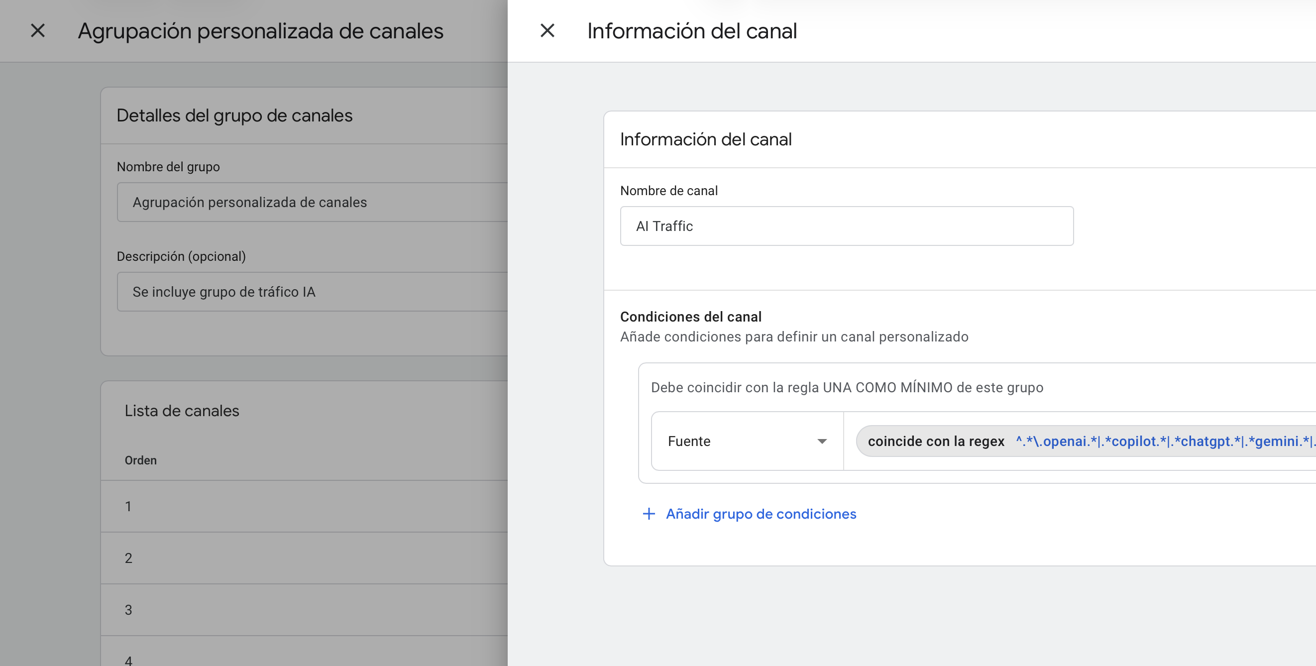 Canal personalizado IA/LLM