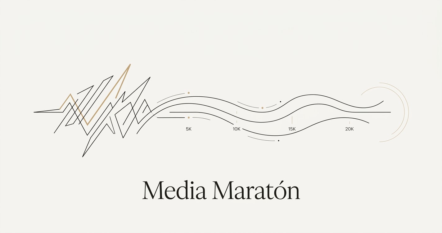 Cómo he preparado una media maratón con datos, sensaciones y bastante fútbol
